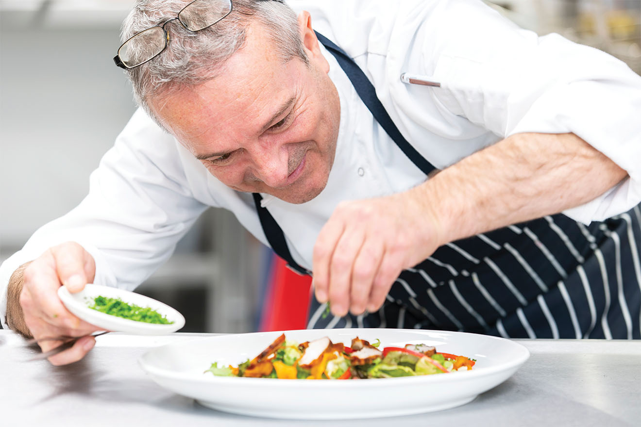 Chef preparing fine dining